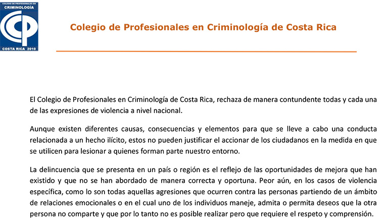 Comunicado de Junta Directiva